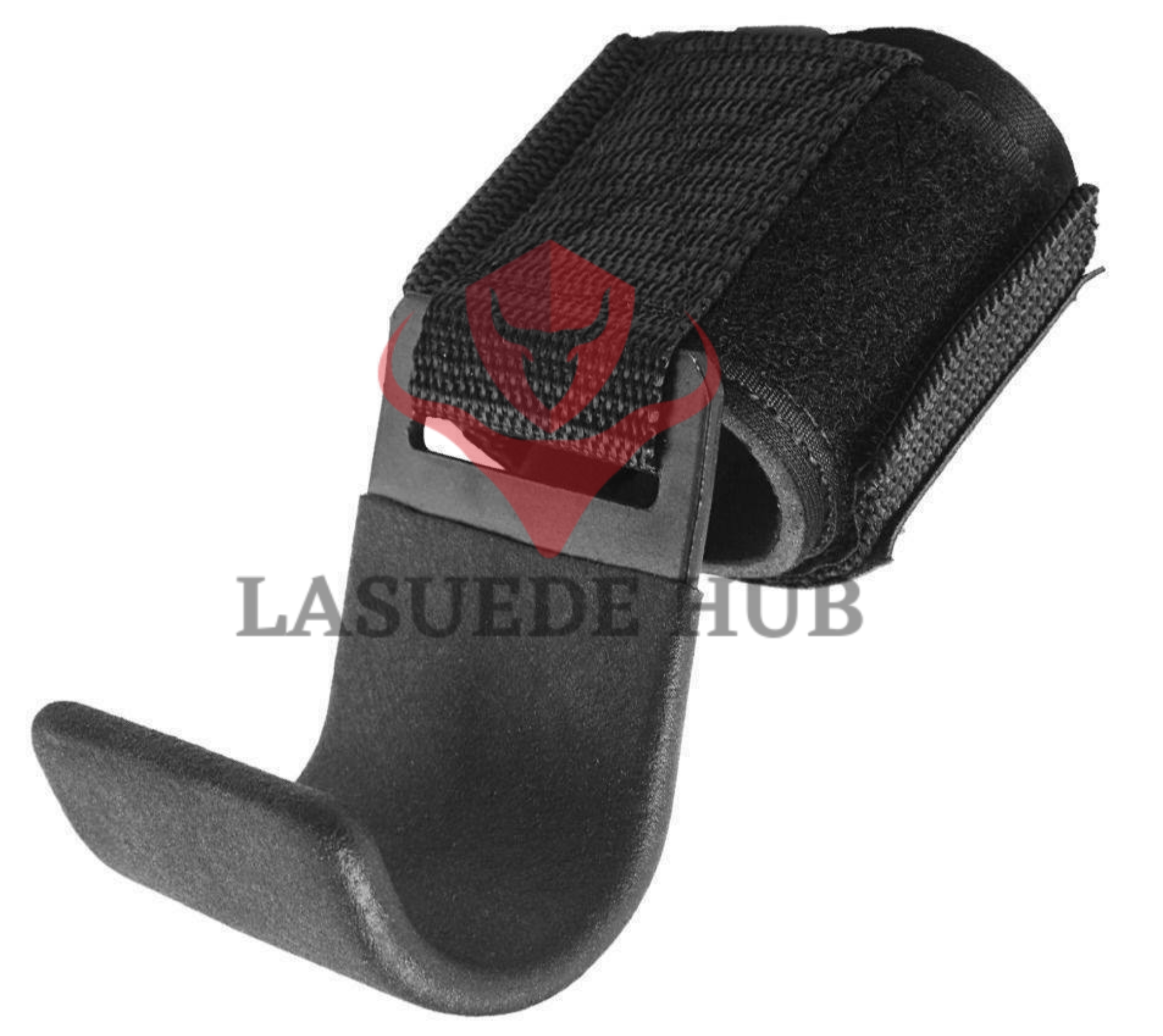 Sturdy 7'' Weight Lifting Hooks Power Lifting Wrist Straps - Lasuede Hub