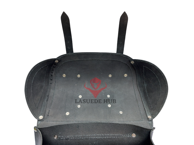 Extra Large 21” Leather Motorcycle Saddle Bag – Durable & Reliable Tool Bag for Bikers - Image 10