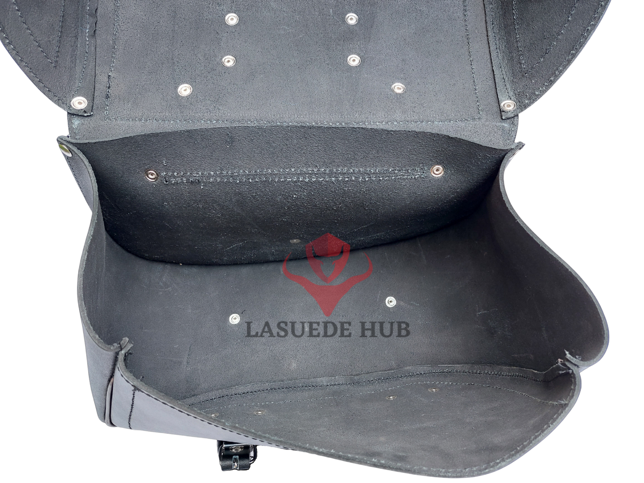 Extra Large 21” Leather Motorcycle Saddle Bag – Durable & Reliable Tool Bag for Bikers - Image 4