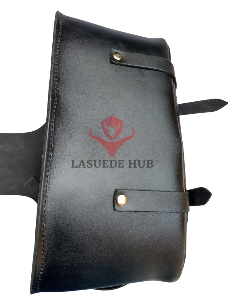 Extra Large 21” Leather Motorcycle Saddle Bag – Durable & Reliable Tool Bag for Bikers - Image 7