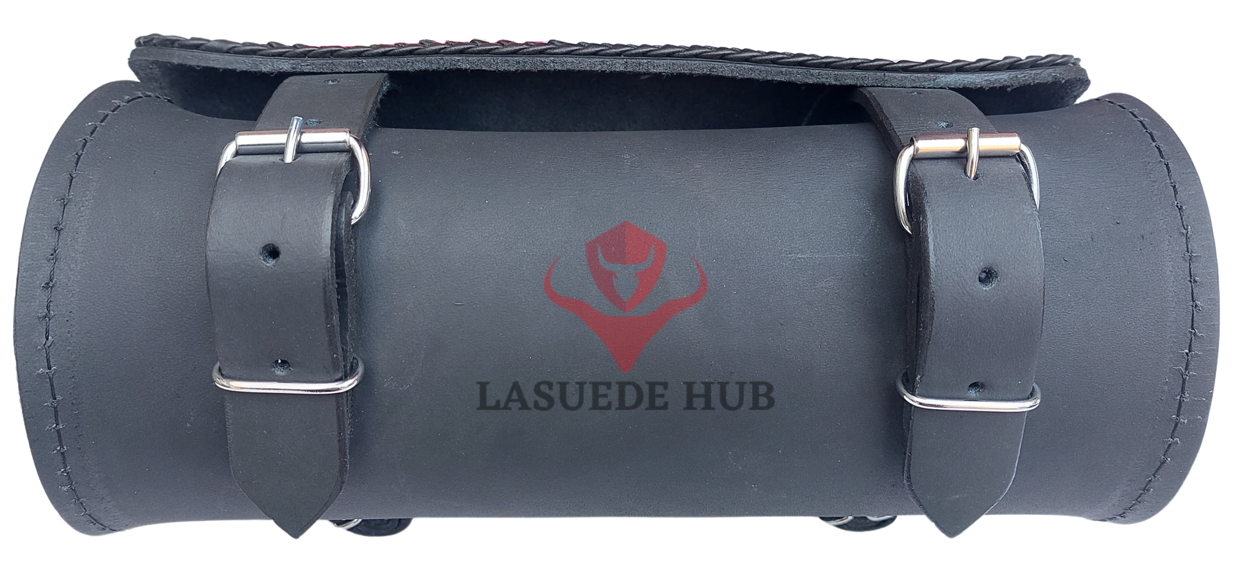 High-quality 10” Leather Fierce Handlebar Bag for Motorcycle - Image 3