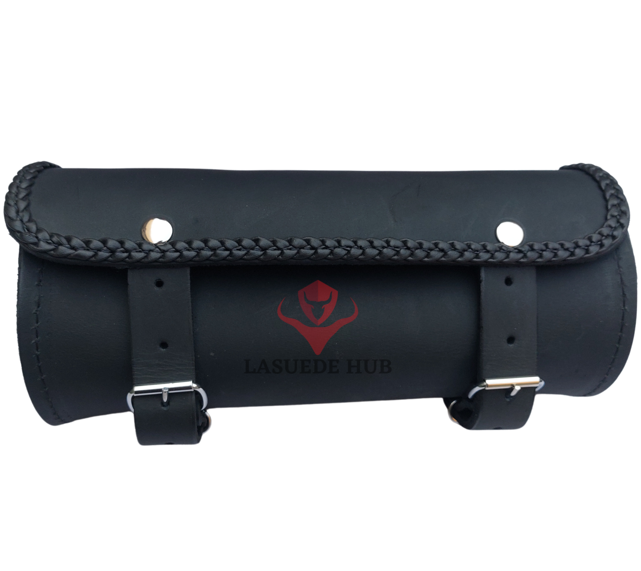 High-quality 10” Leather Fierce Handlebar Bag for Motorcycle