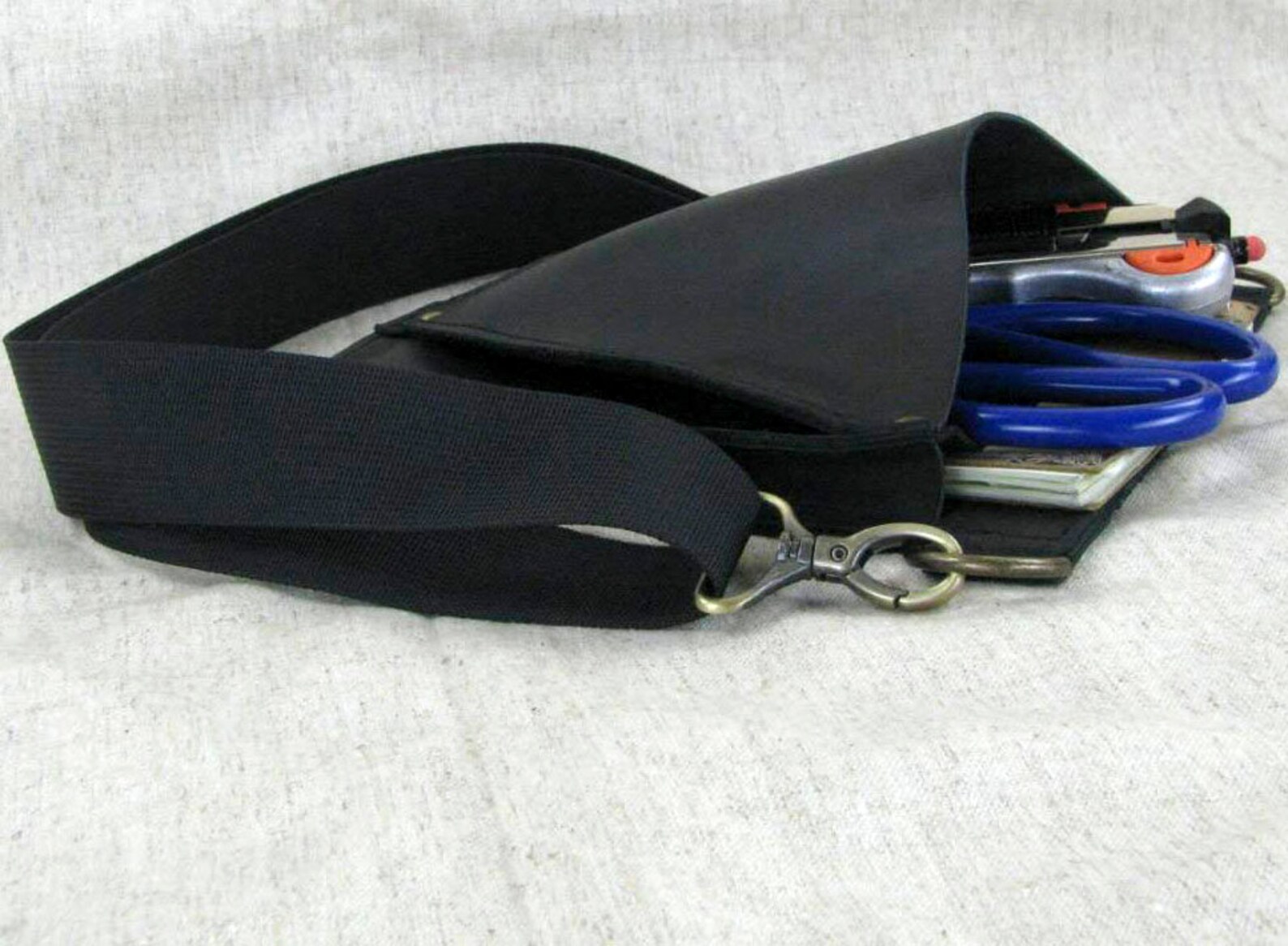 dark brown leather convertible hip bag