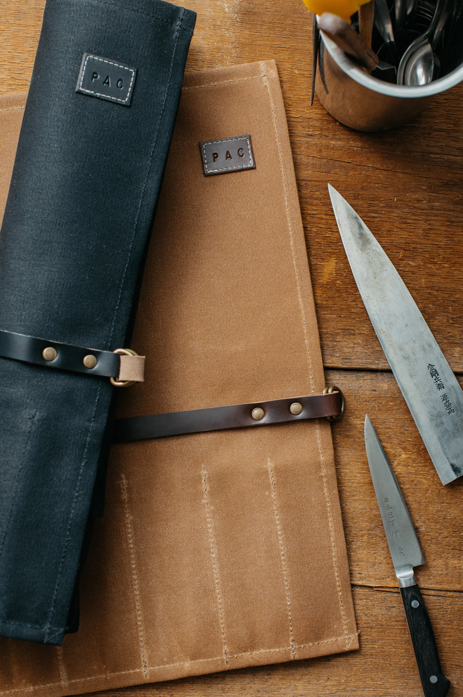 leather knife cover tool roll bag